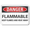 Danger: Flammable Keep Flames And Heat Away Signs