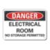 Danger: Electrical Room No Storage Permitted Signs
