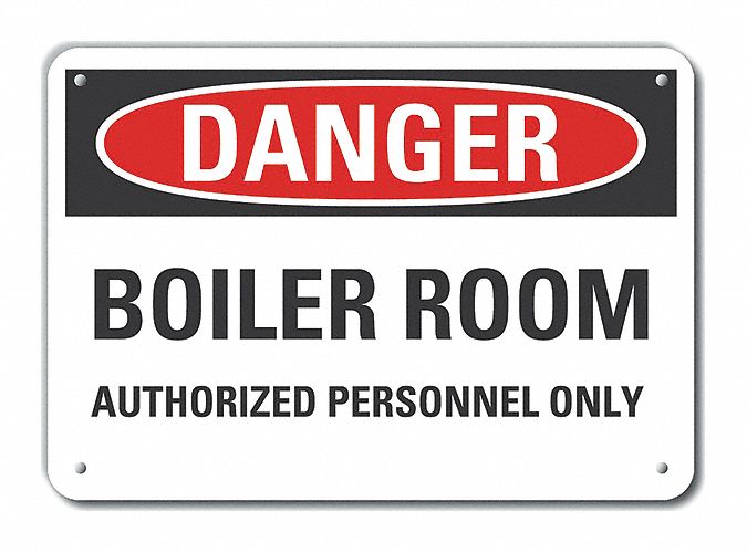 Plastic Authorized Personnel Danger Sign: Plastic, Mounting Holes Sign Mounting, Not Retroreflective