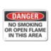 Danger: No Smoking Or Open Flame In This Area Signs
