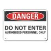 Danger: Do Not Enter Authorized Personnel Only Signs
