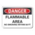 Danger: Flammable Area No Smoking Within 50 Ft Signs