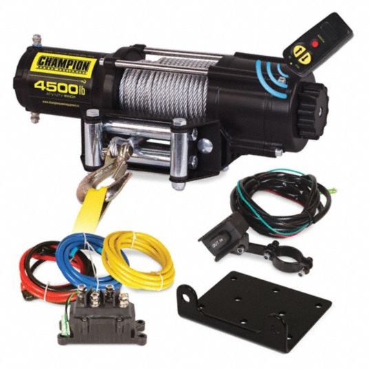 CHAMPION POWER EQUIPMENT, Utility Winch Kt 4500lb. 12V Wrlss Cntrl ...