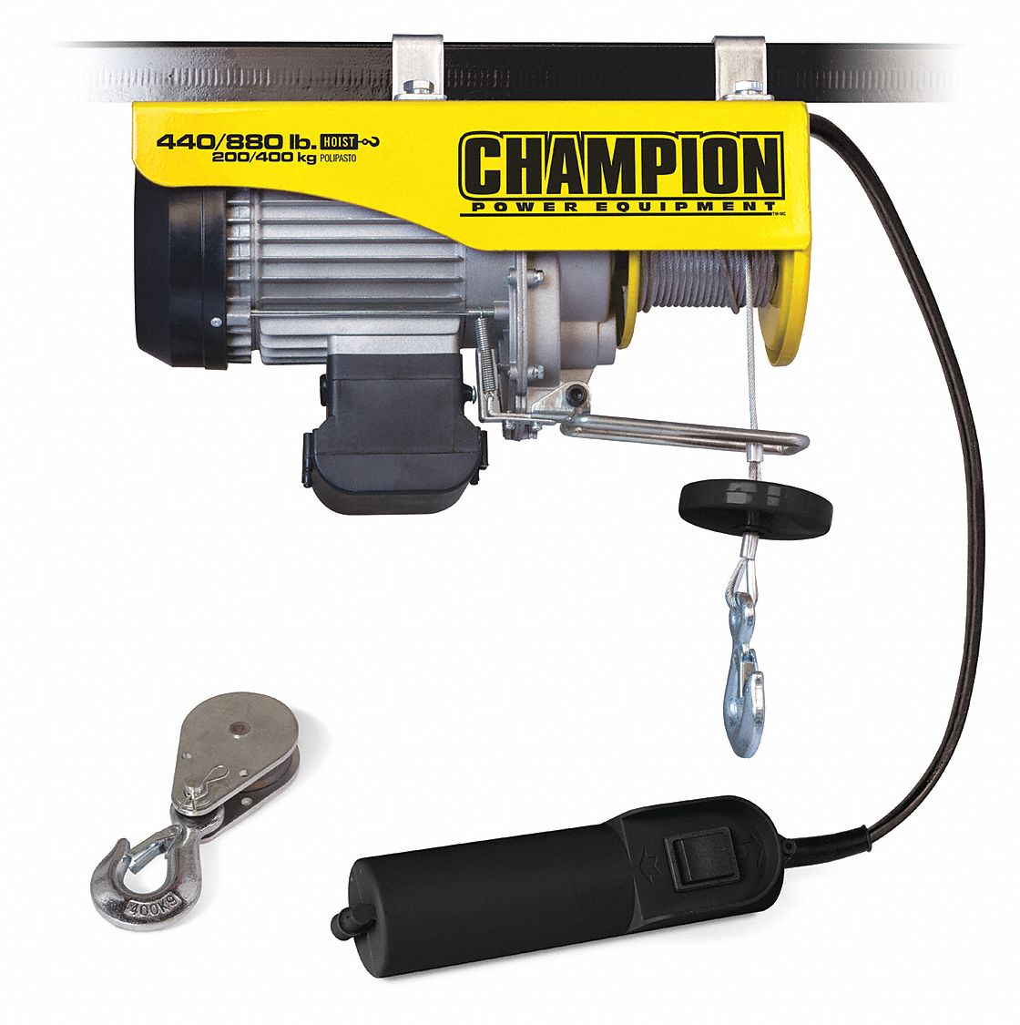 Hoist Electric 440/880 lb 1.1 HP 120V