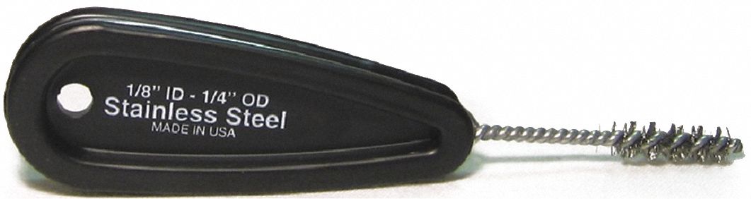 Fitting Brush 1/4 O.D. Plastic Hndl SS