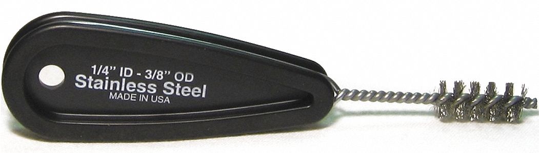 Fitting Brush 3/8 O.D. Plastic Hndl SS