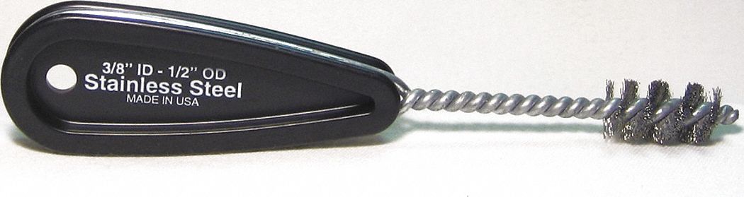 FittingBrush 1/2 O.D. Plastic Hndl SS