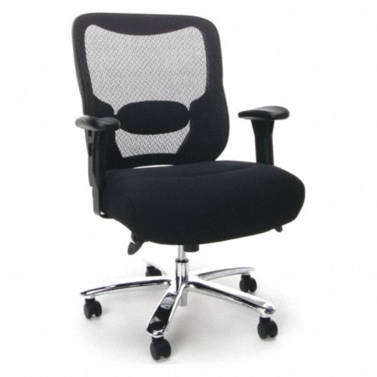 OFM INC Adj Arm Black Big and Tall Executive Chair 64ZT05 ESS