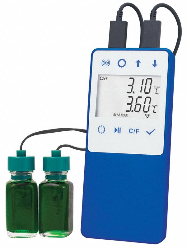 Cold Storage Data Logger: 8 in, 6 in, ABS Refrigerators and Freezers