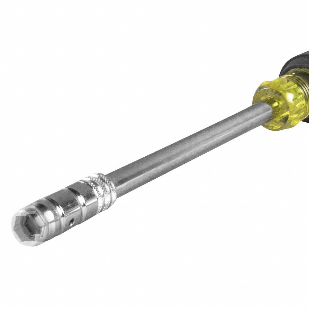 KLEIN TOOLS Hollow Round Shank Multi BitNut Driver: 1/4 in/5/16 in Tip ...
