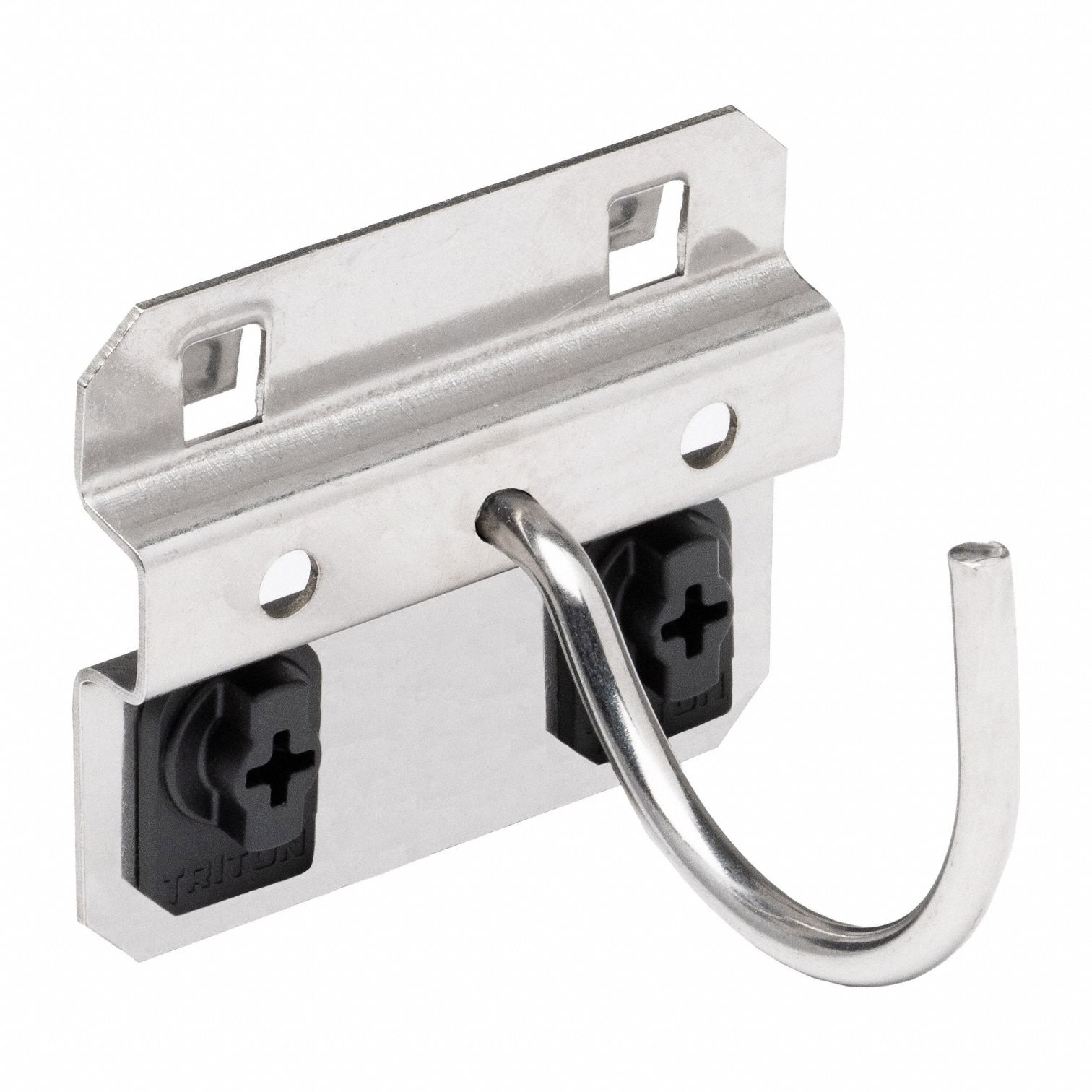 Curved Pegboard Hook: 2 1/4 in x 2 1/8 in x 2 1/4 in, 3 Hooks, 2 1/4 in Hook Dp