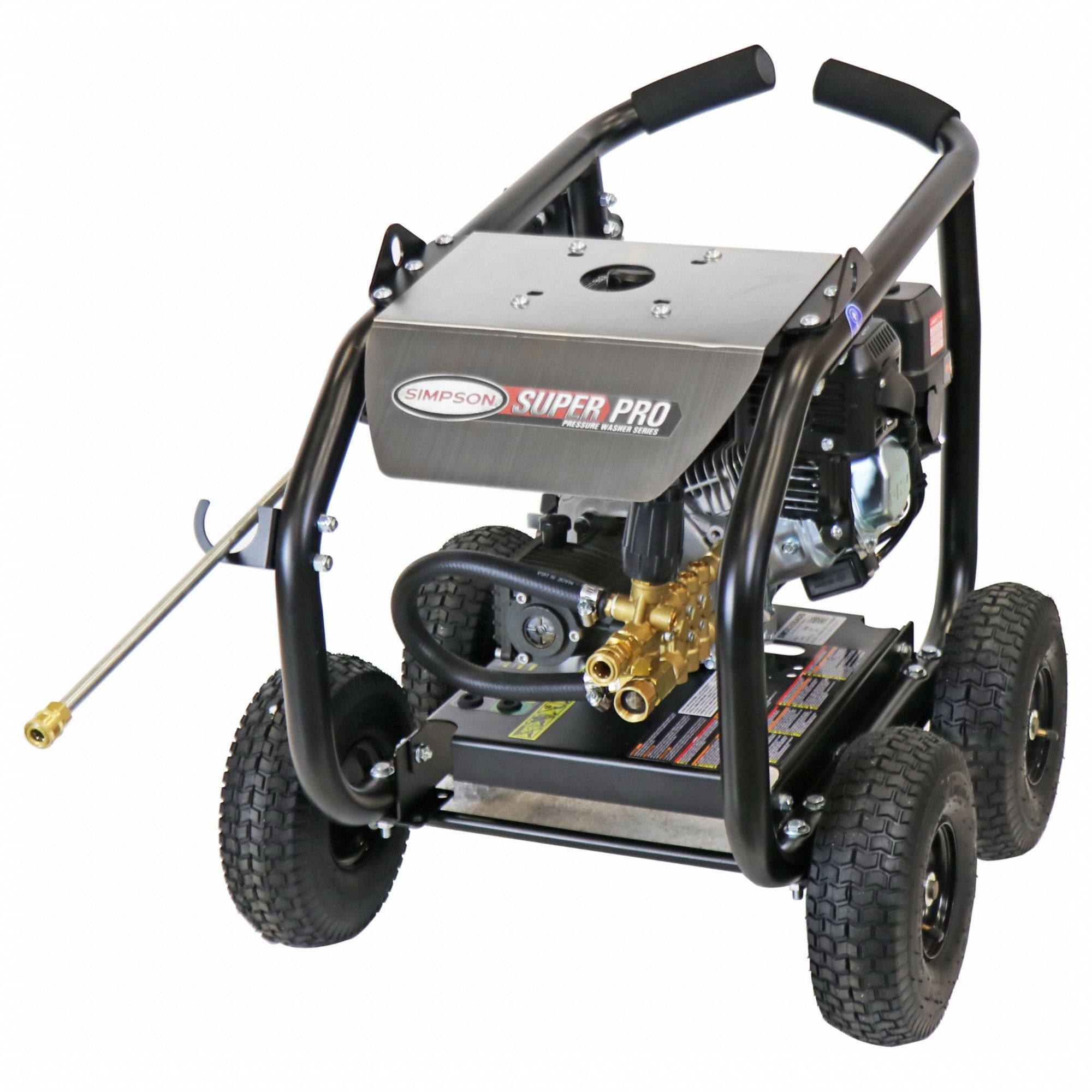 Gas-Powered Pressure Washer: Heavy Duty, Cart, 3, 600 psi, 2.5 gpm, SIMPSON Engine
