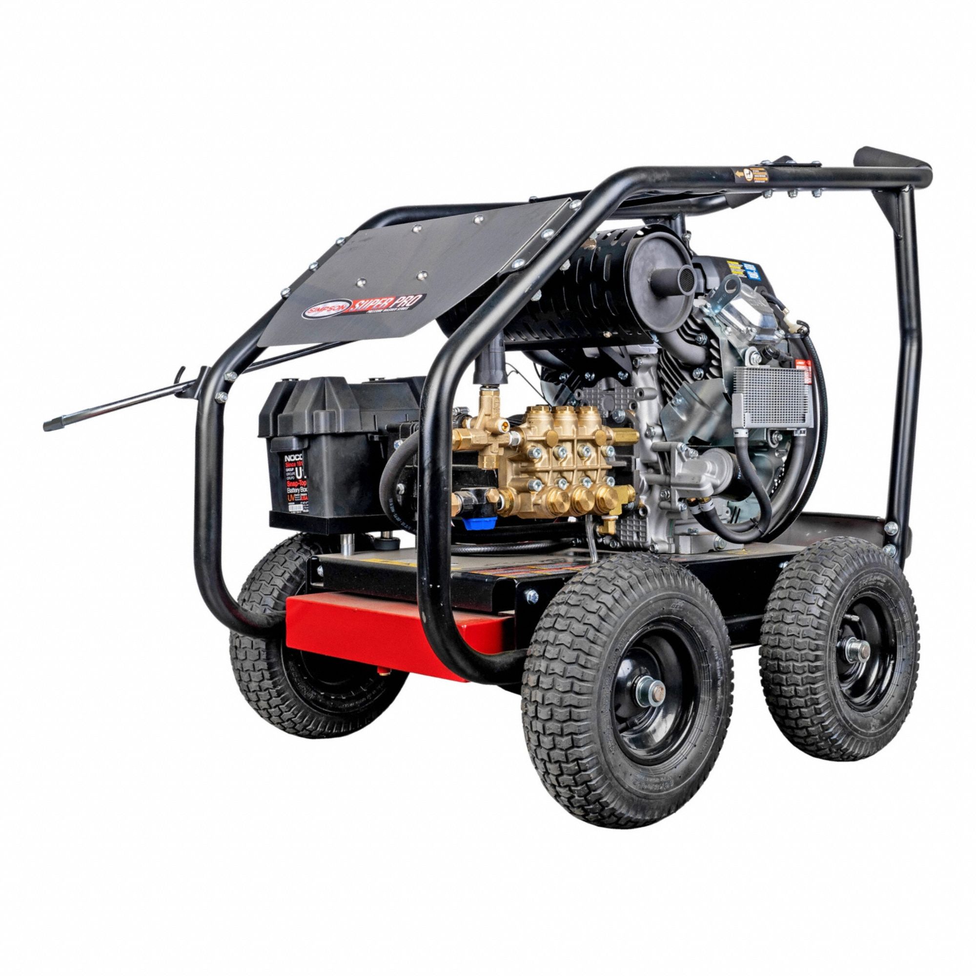 Gas-Powered Pressure Washer: Heavy Duty, Cart, 3, 000 psi, 8 gpm, 19 1/2 hp Horsepower