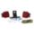 TRAILER LIGHTING KIT, LED, TRAILER LIGHT, RED, SQUARE, 4¾ IN OVERALL H, WIRE HARNESS