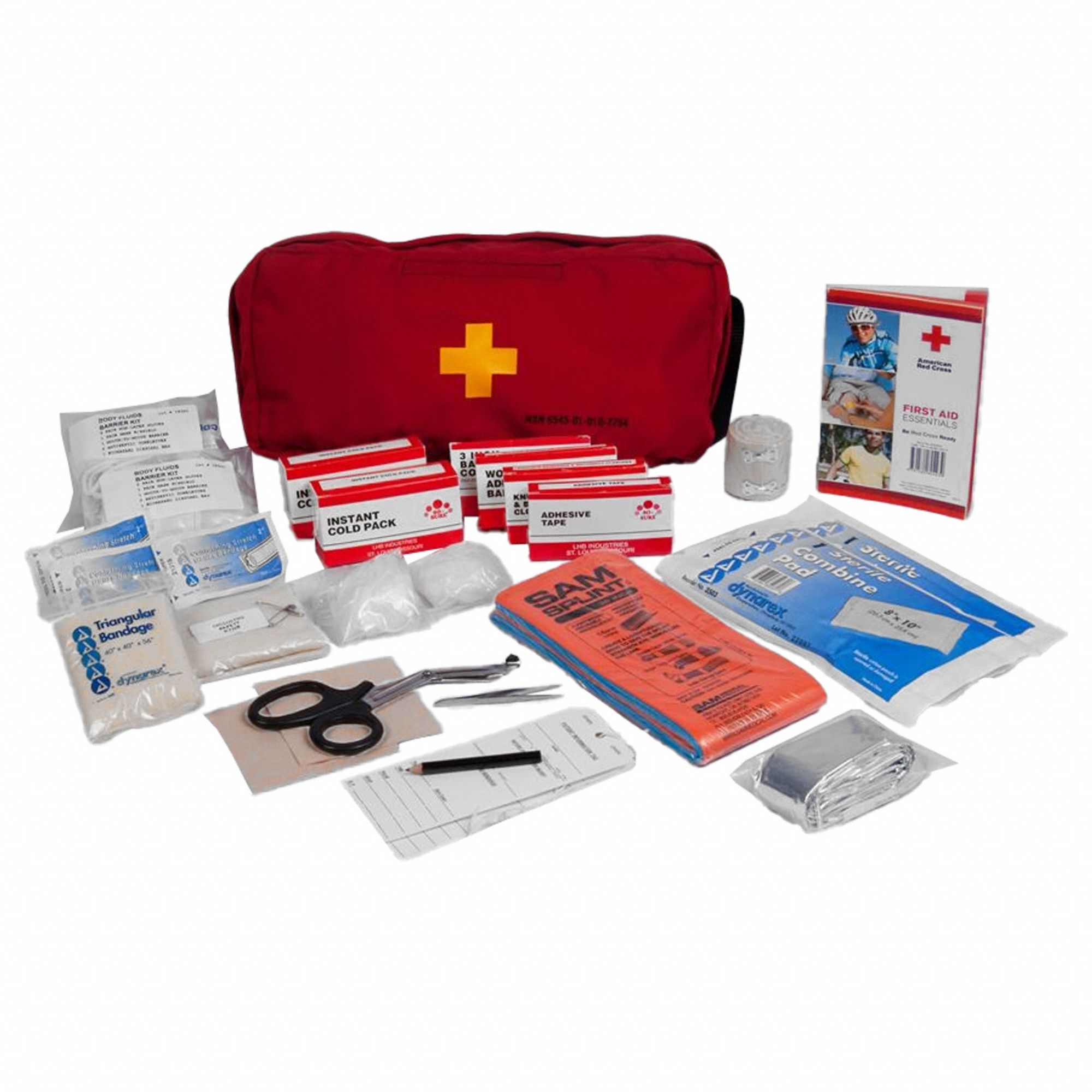 First Aid Kit w/House 159pcs 6x7 Red