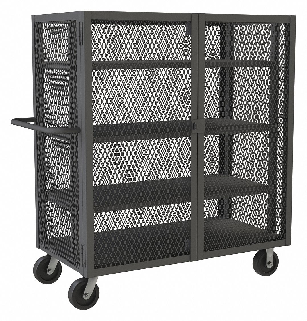 MESH SECURITY CART,2000 LB CAP,STEEL