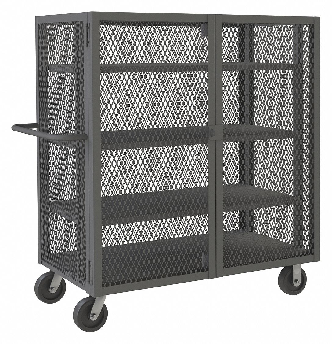 MESH SECURITY CART,2000 LB CAP,STEEL