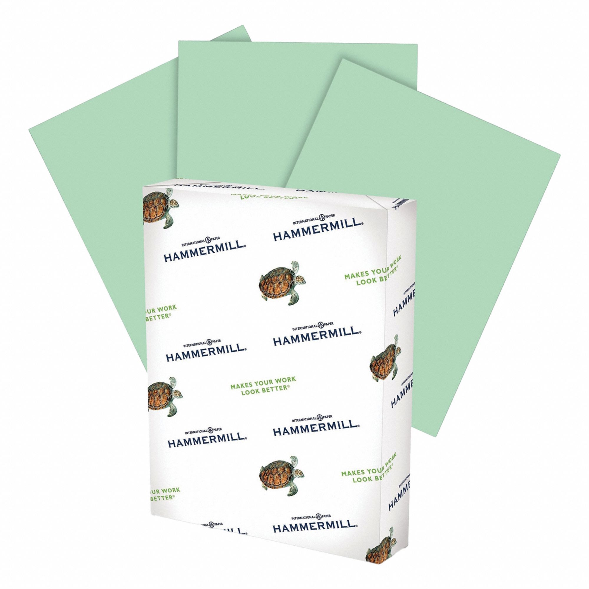 Color Paper: 20 lb, 11 x 17 in, Tabloid, Green, Smooth, 500 PK