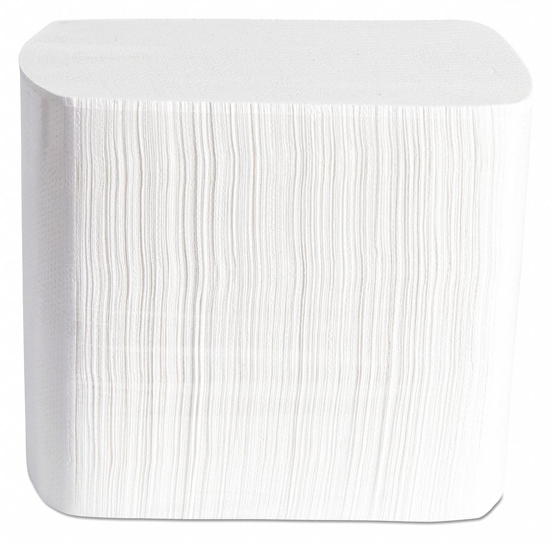 GRAINGER APPROVED Full Fold Dispenser Napkin, Plain White, 61/2 in x 41/8 in Folded Size, 6000