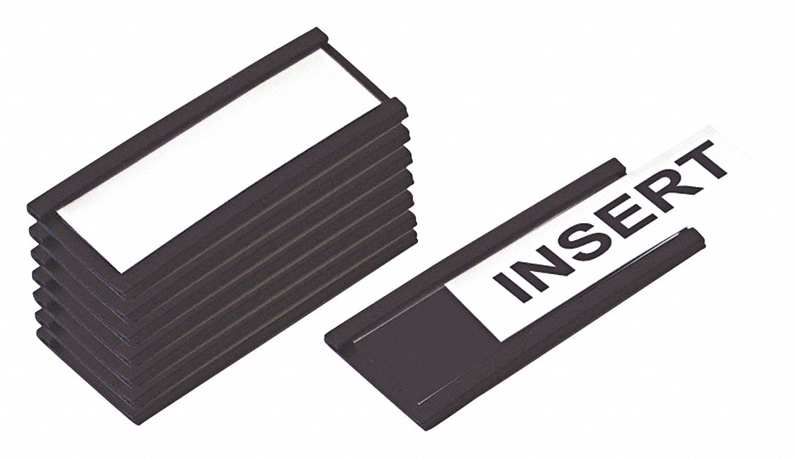 Magnetic Data Cards 6 x1 Black PK10