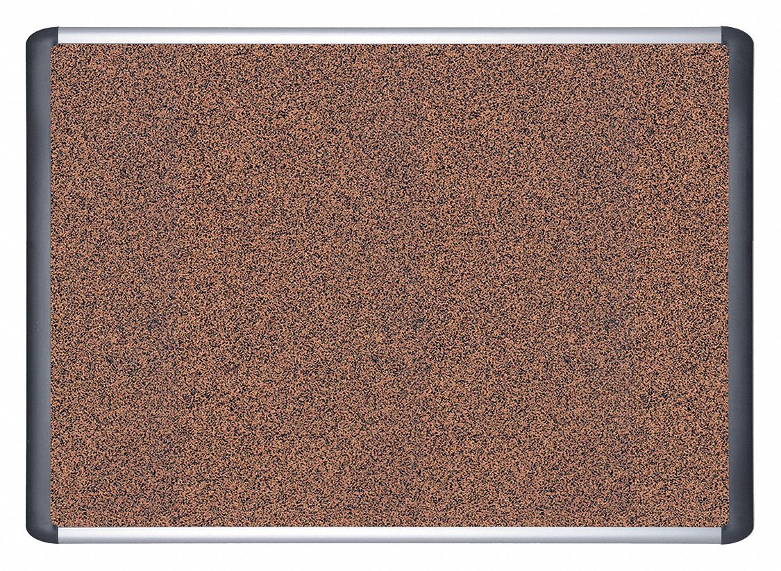 Tech Cork Board,3 ft.x4ft.,Alum Frame Grainger