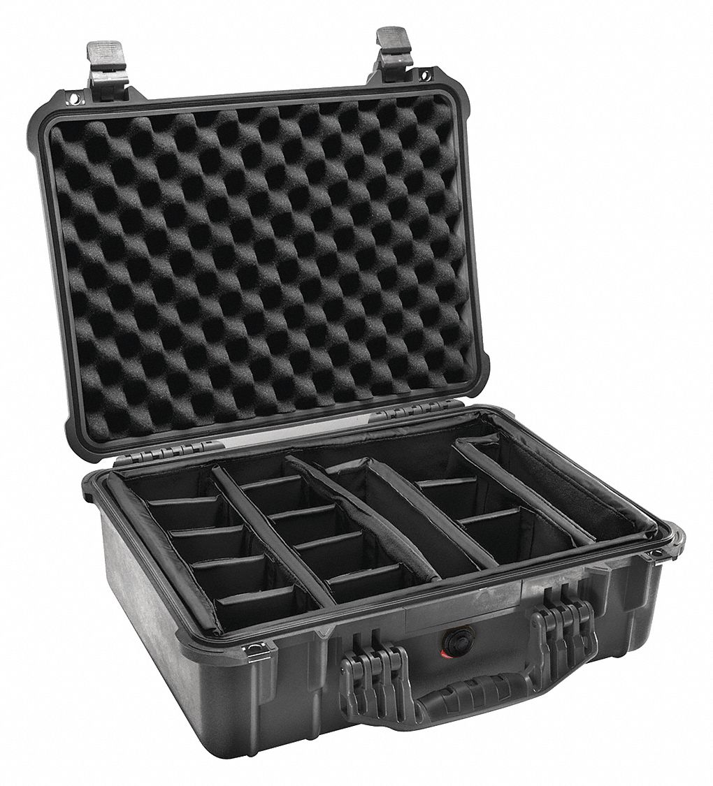 CASE MEDIUM WITH PADDED DIVIDERS BLACK