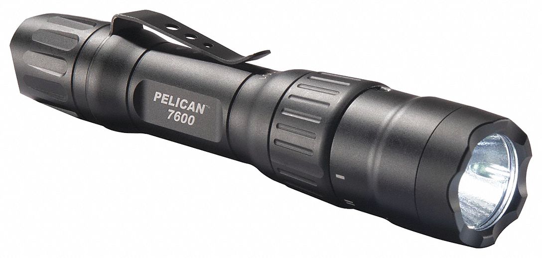 Tactical LED Handheld Flashlight, Aluminum, Maximum Lumens Output: 944 lm, Black