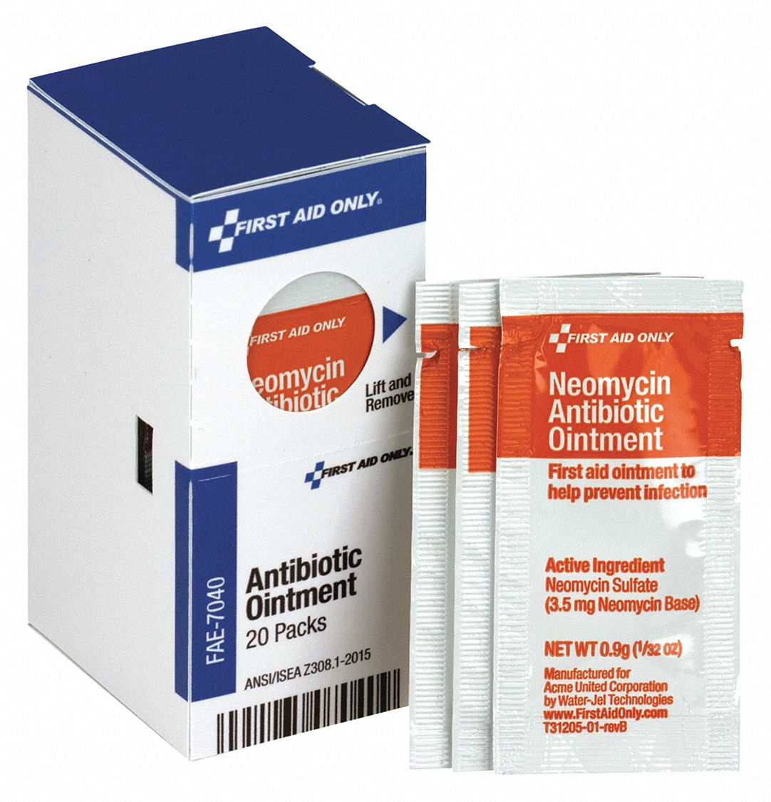 Topical Antibiotic Ointment: Ointment, Neomycin Sulfate, 0.9 g Size, 20 PK
