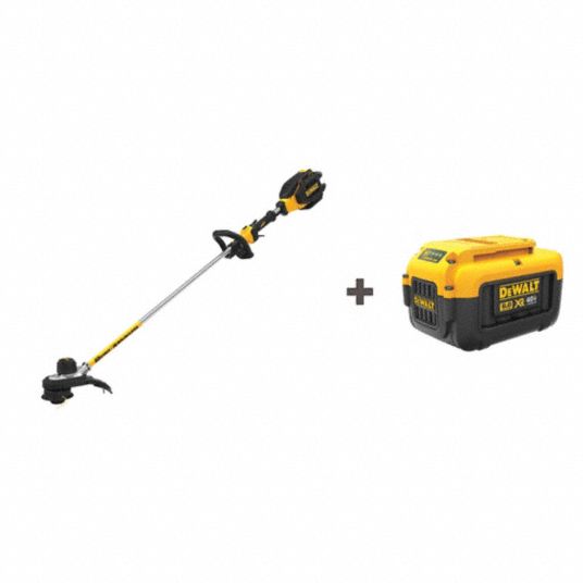 DEWALT, Battery, 15 in, Cordless String Trimmer Kit 65DG51DCST990H1/ DCB406 Grainger