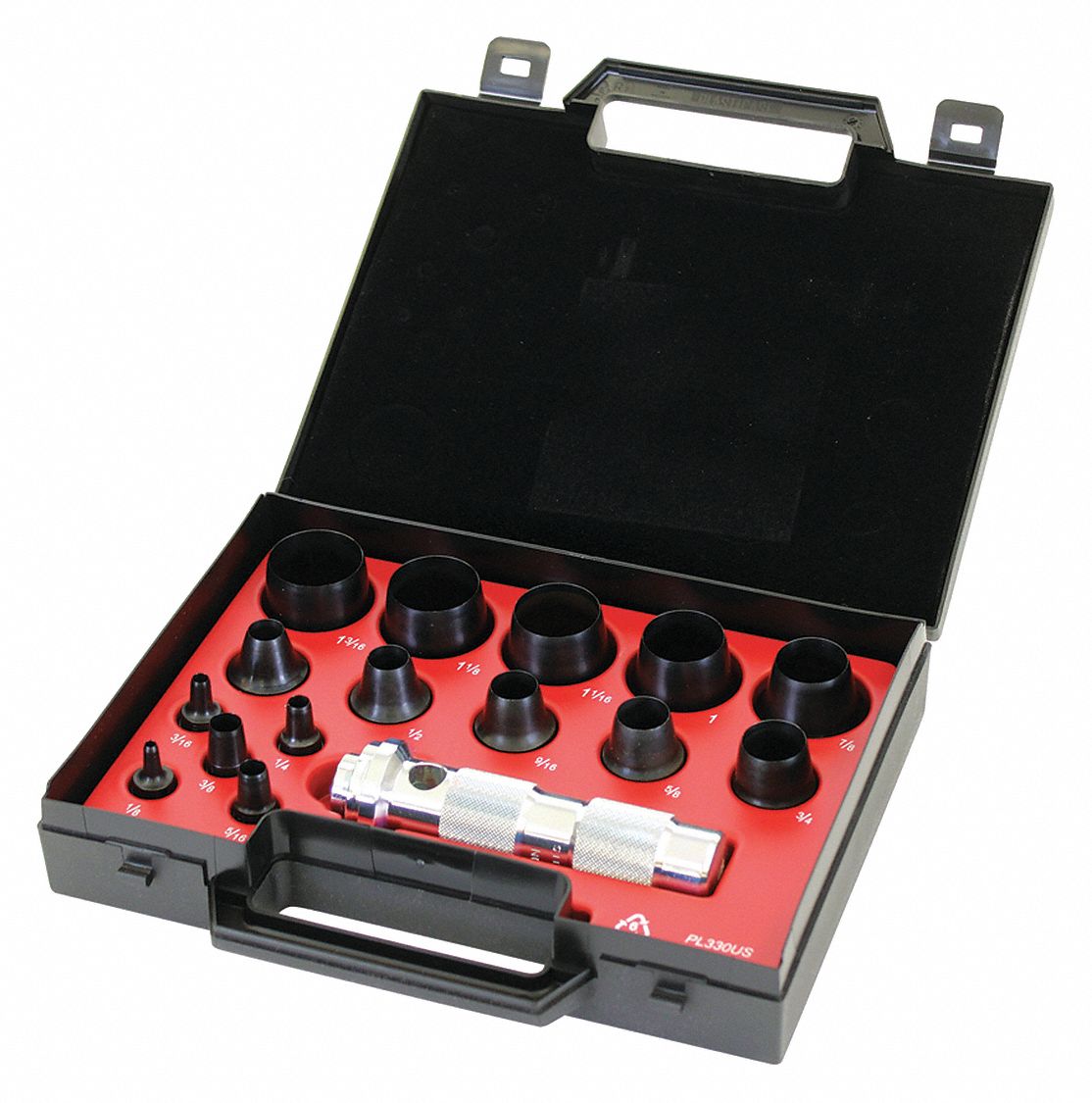 HOLLOW PUNCH KIT, STANDARD, 16 PIECES