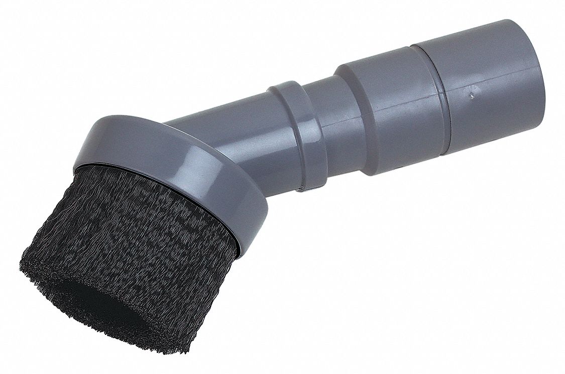 VAC PLASTIC ROUND BRUSH TOOL, 6-13/16 IN L