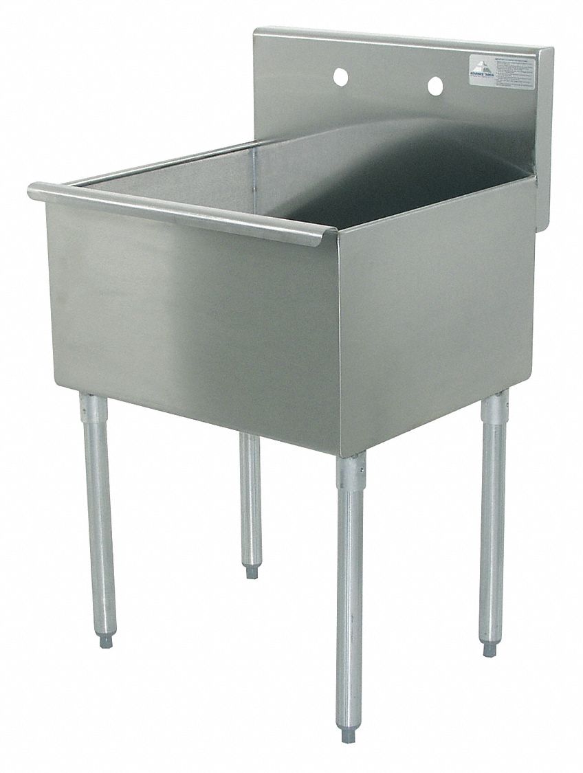 Utility Sink, 16g, One Comp., 300, 24" L0