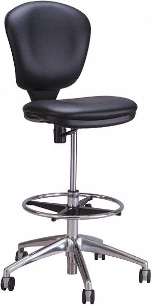 Extended Height Chair, Black, Vinyl