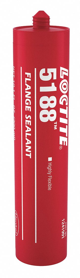 GASKET/FLANGE SEALANT, 5188, 10.14 FL OZ, CARTRIDGE, RED