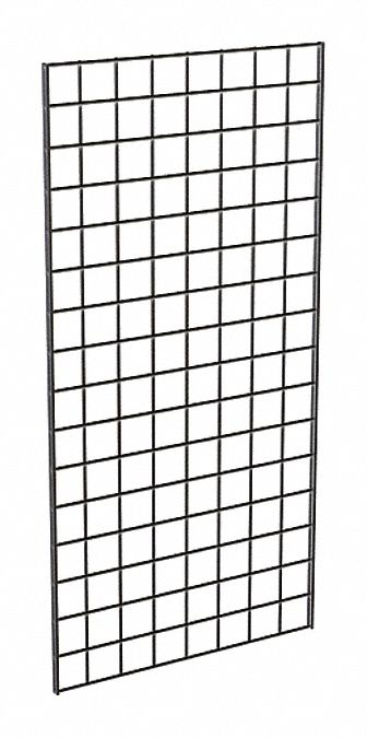 Wire Grid Panel, Black, 2 ft. x 4 ft., PK3