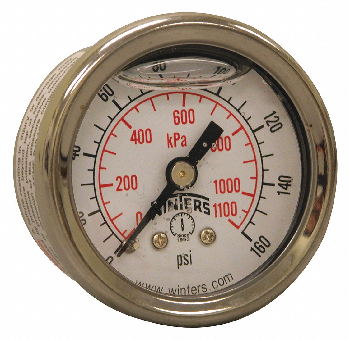 BR 1.5 X 1/8 NPT BCK 0/160PSI/KPA