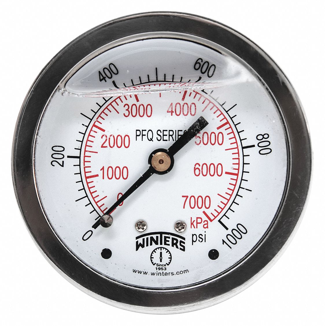 GAUGE 2.5 1000 PSI/KPA 1/4 NPT BCK