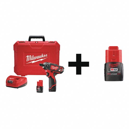 MILWAUKEE Cordless Screwdriver Kit, 12.0V 65MV69240622 48112420