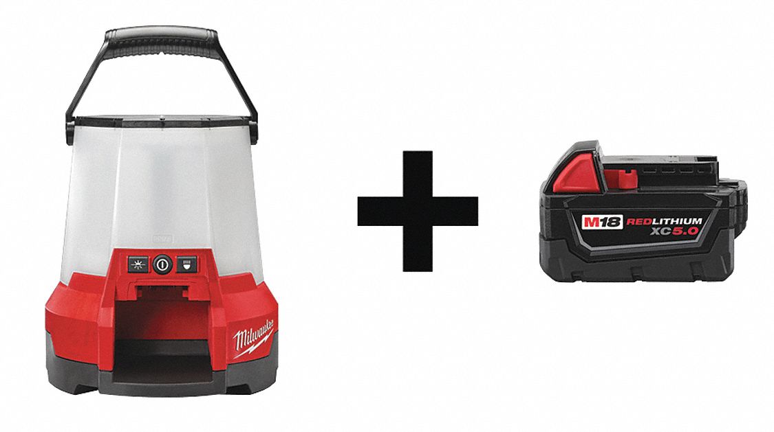 Cordless Site Light Kit, Battery Incl