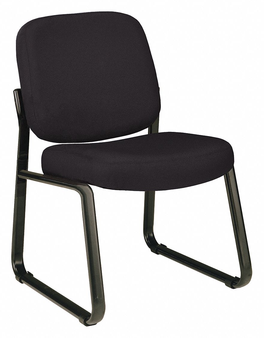 OFM INC Guest Chair, Black, Fabric, 250 lb Capacity 65NT35405805
