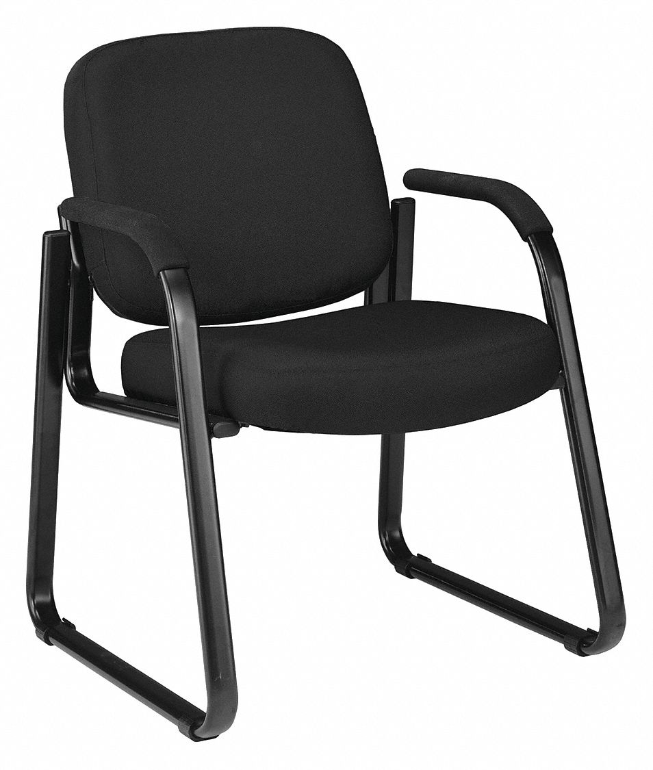 guest chair black fabric 250 lb capacity