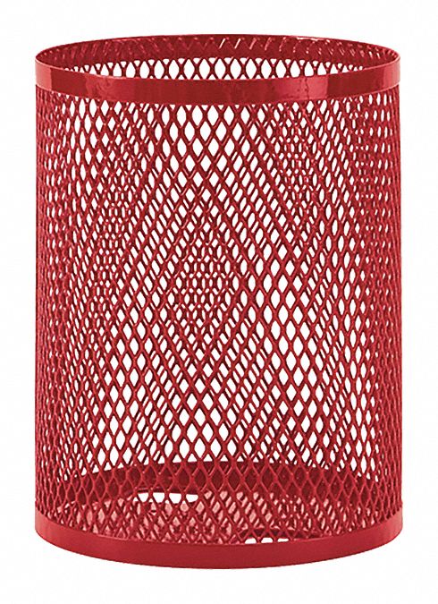 Park Portable Trash Receptacle Red