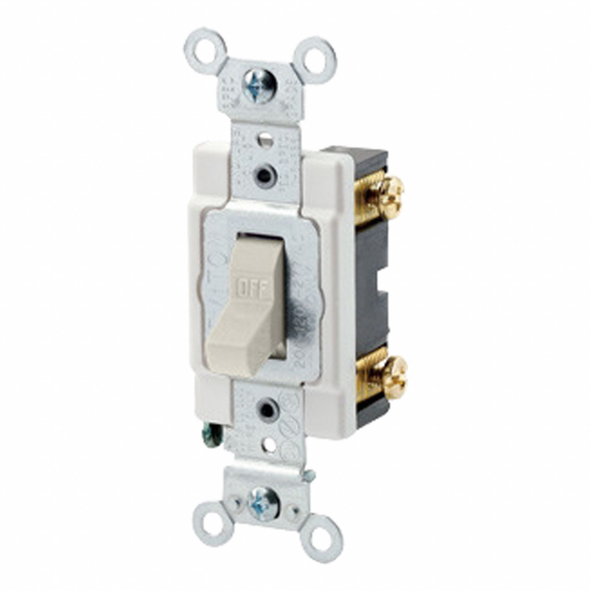 LEVITON, Toggle Switch, Single Pole, Toggle Single-Pole, 15 Amp ...