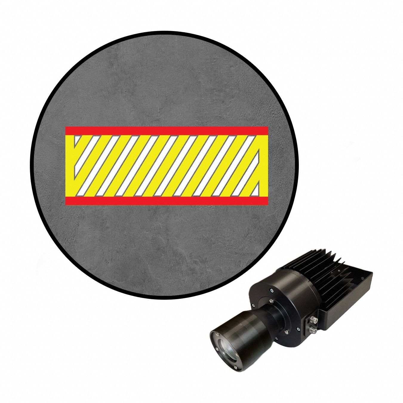 VISUAL WORKPLACE INC., Virtual Safety LED Walkway, Projector with Lens ...