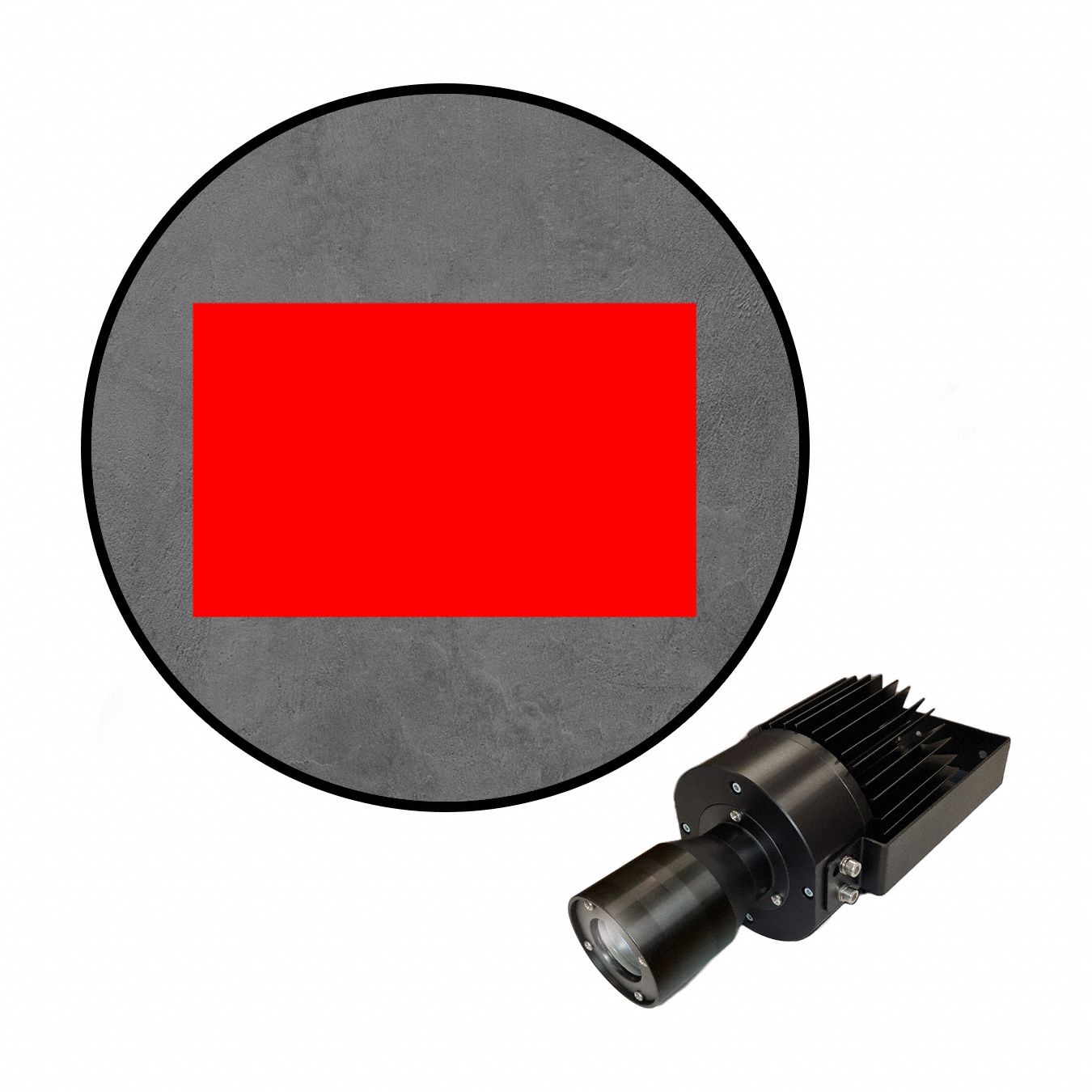 Virtual Safety LED Walkway: Virtual Safety LED Walkway, Solid, Cardinal Red