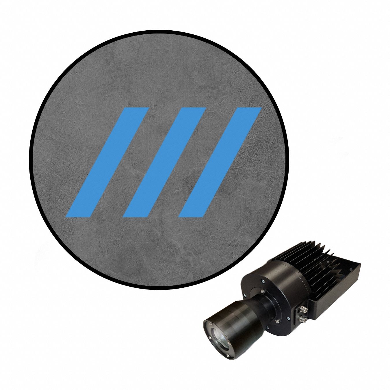 Virtual Safety LED Walkway: Virtual Safety LED Walkway, Diagonal, Blue, 50 W