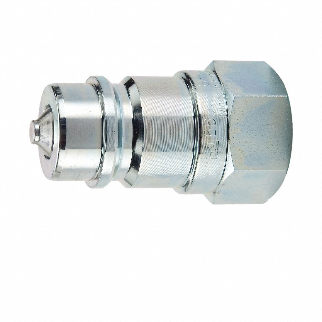 Nipple: 1/2 in Coupling Size, Steel, 12 g/min Max. Flow Rate, 1/2-14 Thread Size, Female NPTF