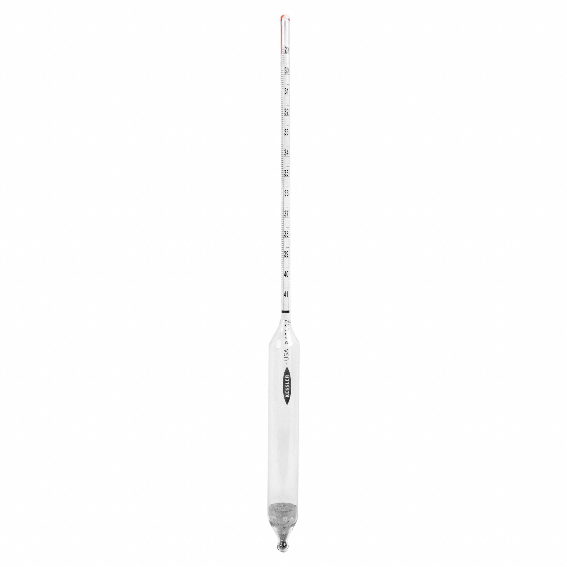 VEE GEE, Baume Heavy, 0.1, Hydrometer 20KL5066094 Grainger