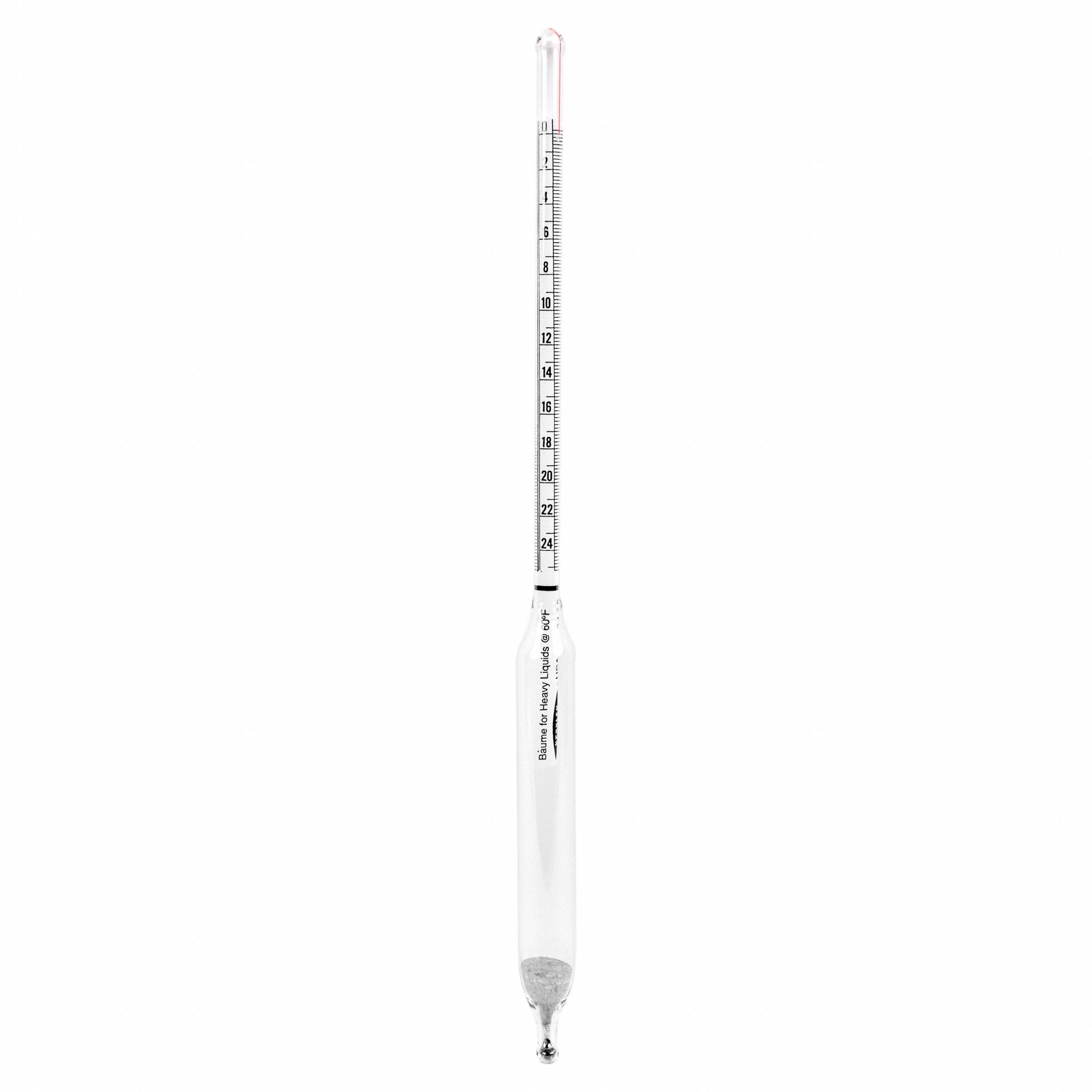 VEE GEE, Baume, 0.2°, Hydrometer 55EZ3066099 Grainger