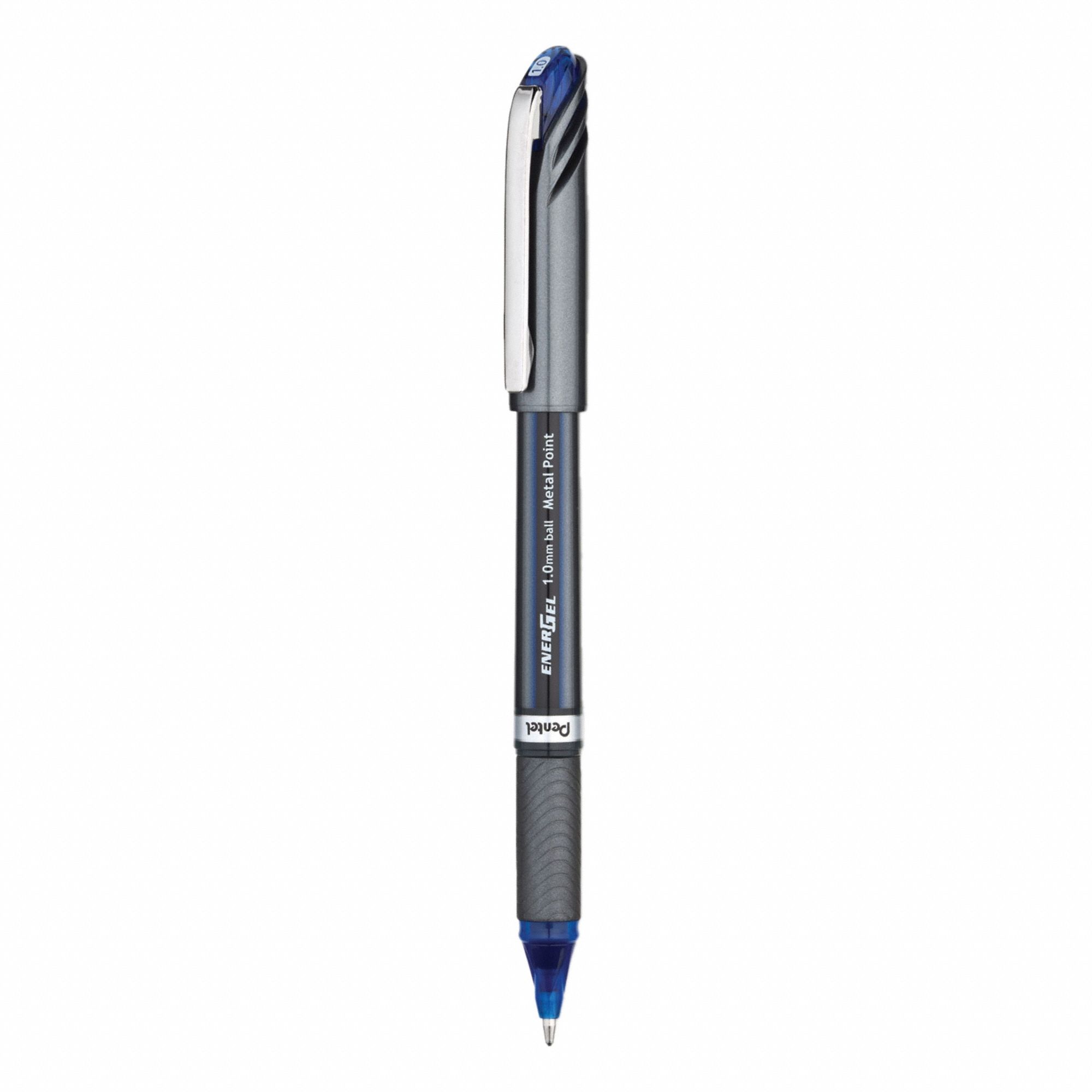 Pen Set: EnerGel NV®, Blue, 1 mm, Capped, Blue, Plastic, Cushion Included, Bold, Bold, 12 PK